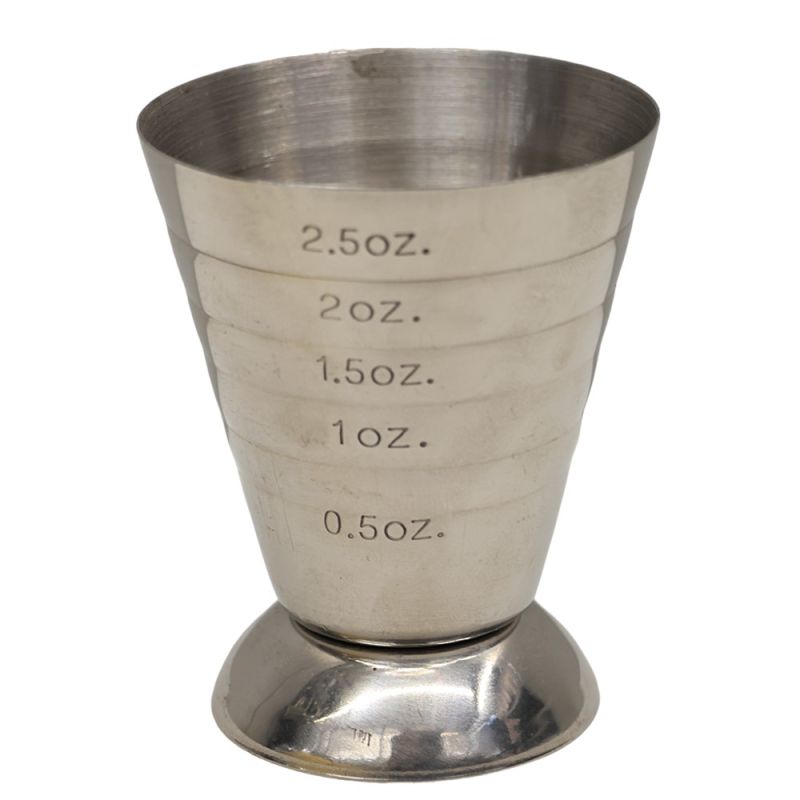 Alcoholic measure, inox 304, different colors, 4.5x7.5 cm