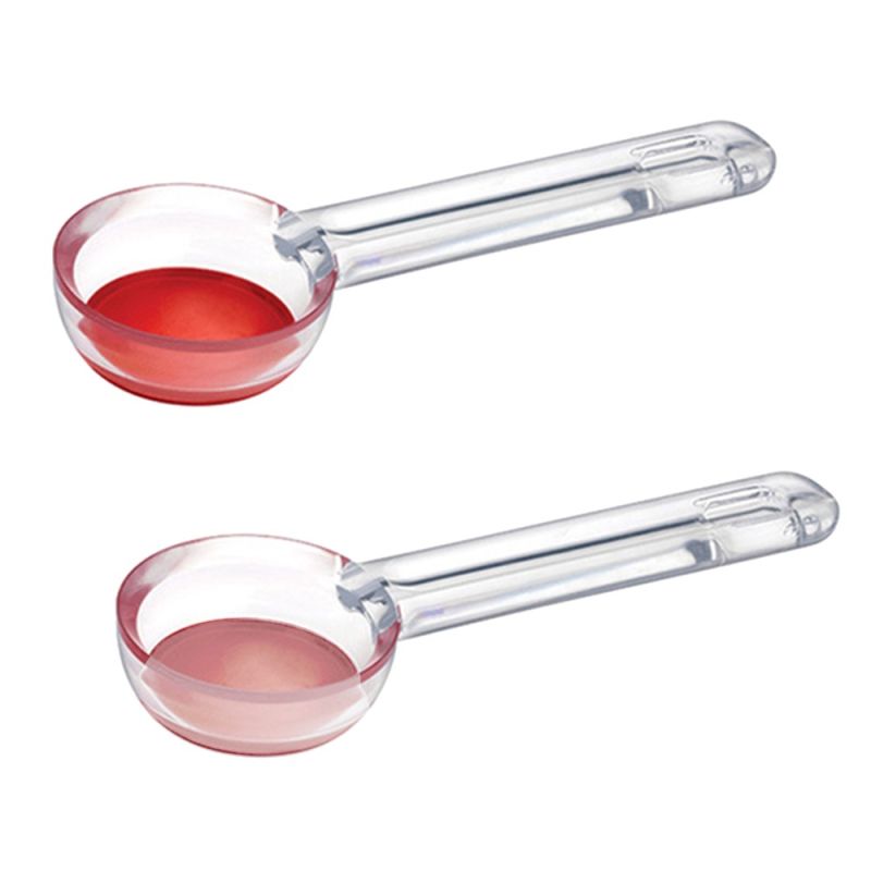 Ice cream serving spoon, plastic+silicone, red, 19 cm Mega