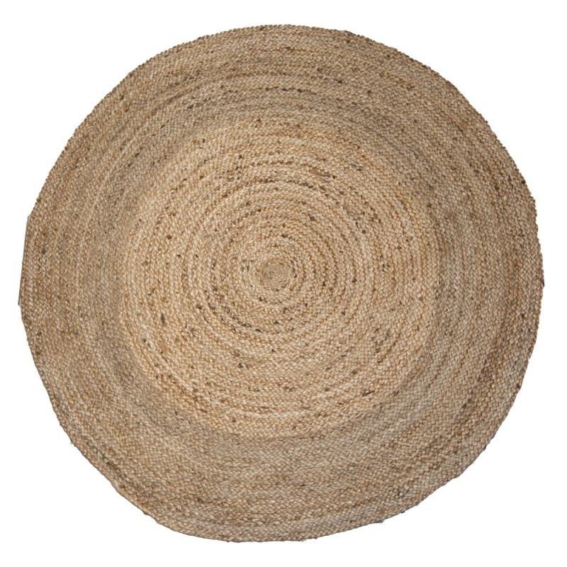 Circular Rug, jute, natural beige, Dia.140 cm | Megatek