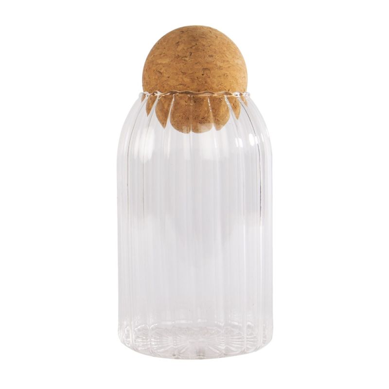 Spherical Jar Conservation jar with spherical lid, glass, transparent, H15