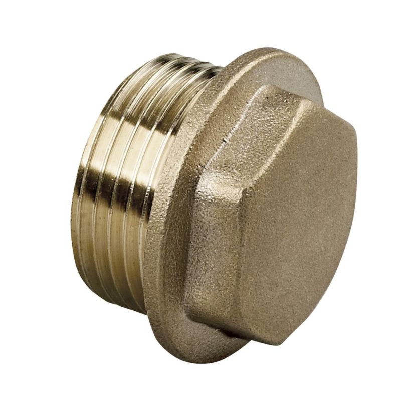 M Brass Threaded Cap 1 1/2 Megatek