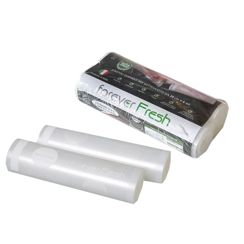 Vacuum packing bag, 20 cmx6 m, 2 packs Megatek