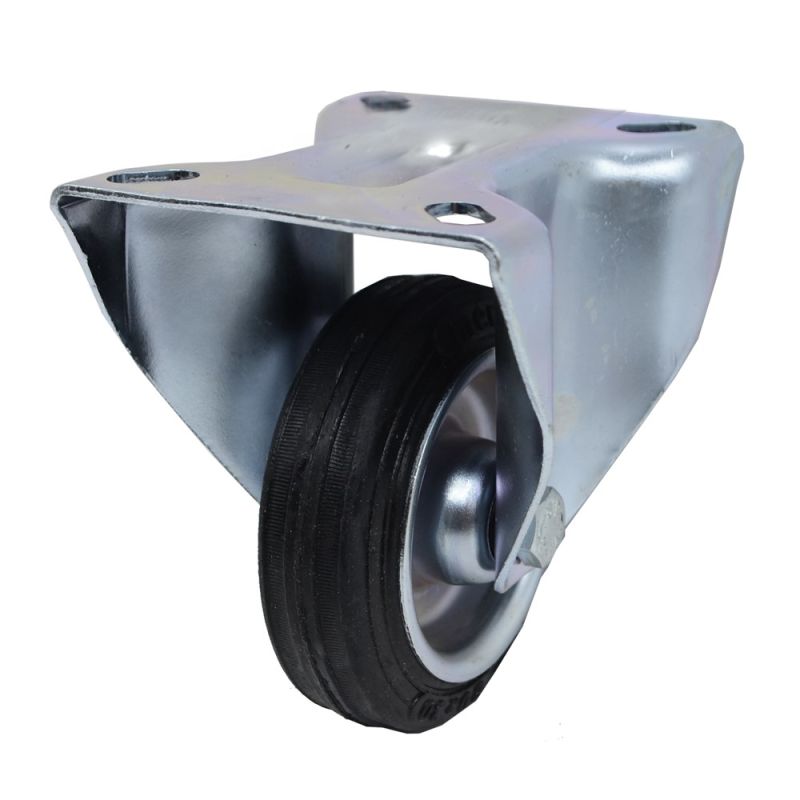 Fixed Wheels, Wheel with steel rim (bush), Ø80mm | Megatek