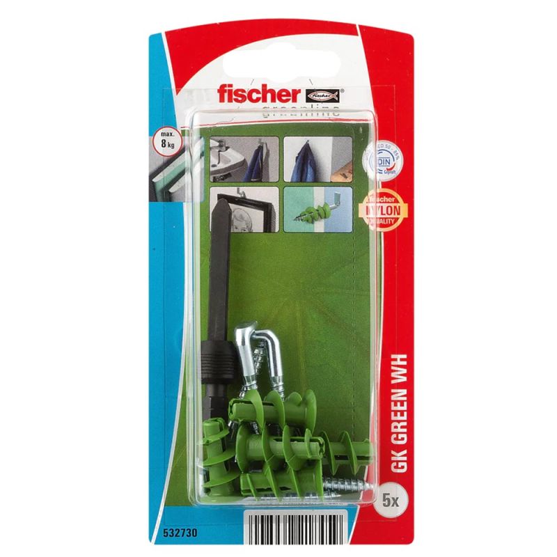 Art.No. 532730 fischer Plasterboard fixing GK Green WH with