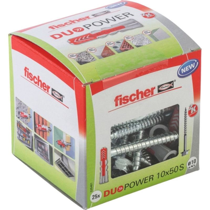 fischer DuoPower 10 x 50 S LD with safety screw Megatek
