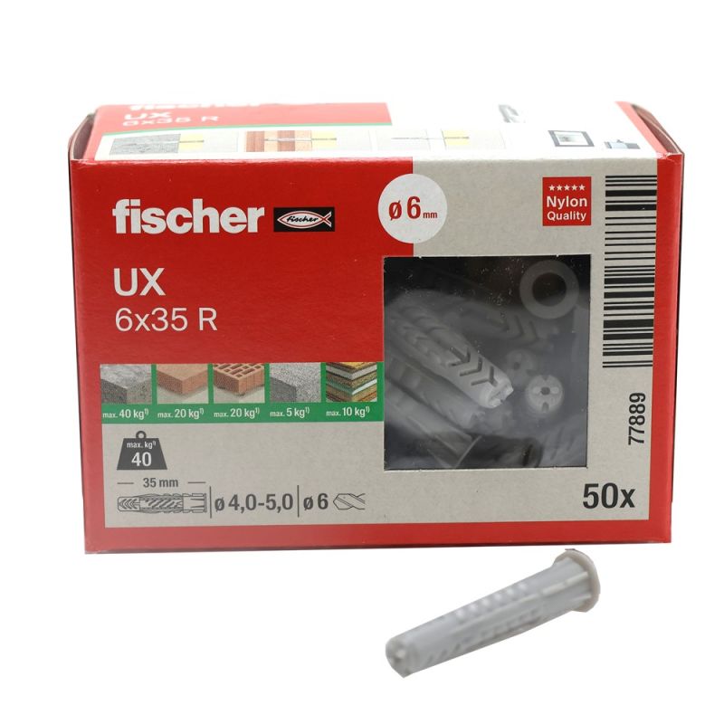 Fischer UX 8 x 50 RS K Universele pluggen 50 mm 8 mm 77862 1 set(s