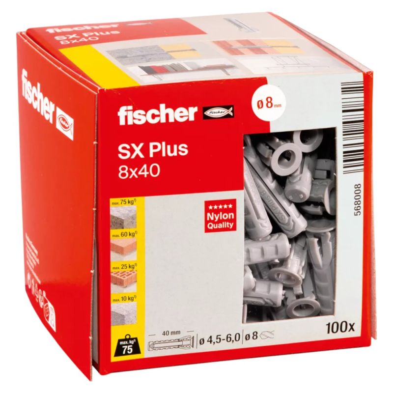 fischer expansion anchor SX Plus 8x40 Megatek
