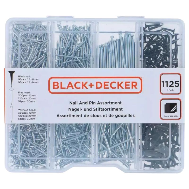 Nail set, rivets, Kinzo, with different metric, for home use