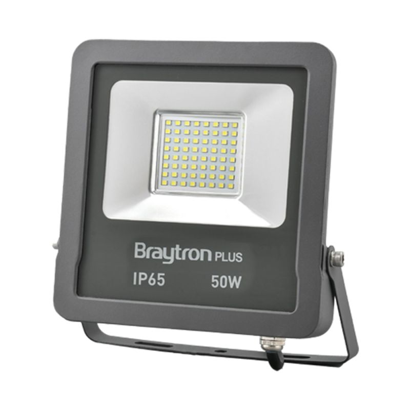 Brayan Led BRAYTRON-PLUS-FLOOD-SL-SMD-50W-D.GREY-3000K-IP65-LED FLOOD L