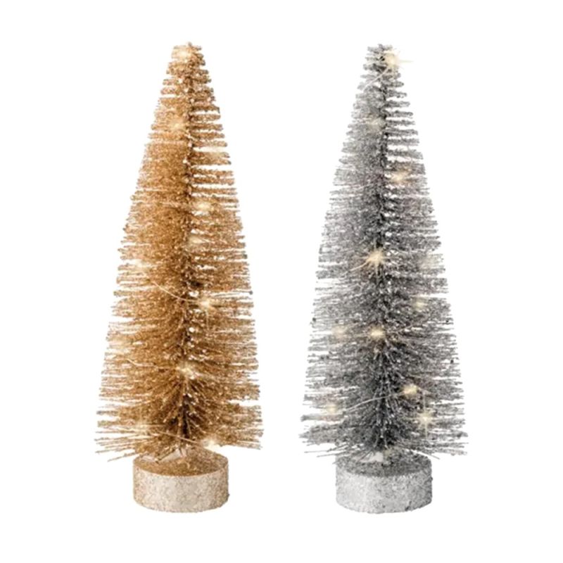 Xmas tree, Led light, D9xL9xW9xH26 cm, Indoor use, warm whit