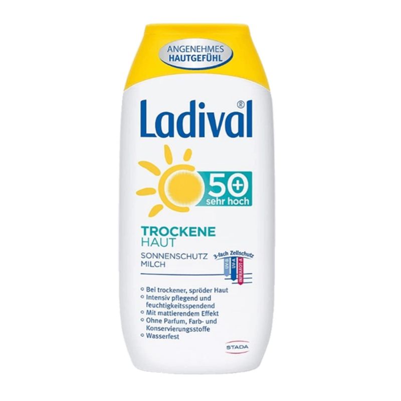Sun protection cream for dry skin, SPF 30, Ladival Megatek