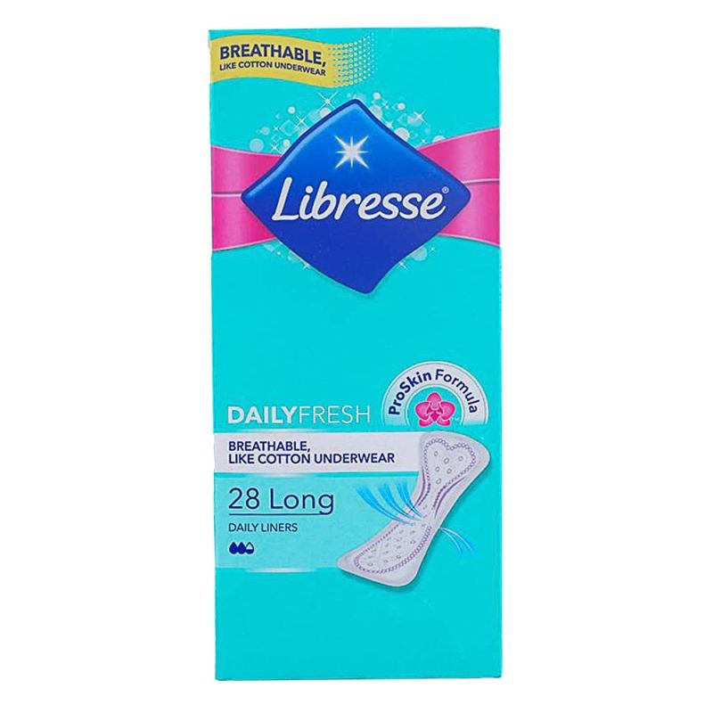 Sanitary napkins, Libresse, Daily Fresh Long, 28 pieces Me