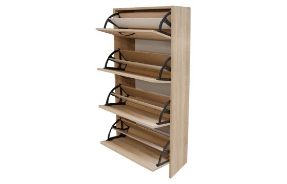 Shoe cabinet, melamine, sonoma, 60x25xH135 cm Megatek