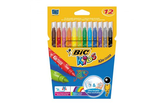 Colored markers for kids, Kid Couleur, Kids, Bic, plastic, 2