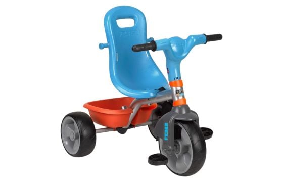 Tricycle for children, Feber, blue/orange, with music, mon