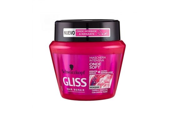 Restorative hair mask for curly hair Onde Soft, Gliss, plast